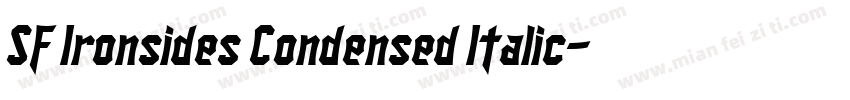 SF Ironsides Condensed Italic字体转换